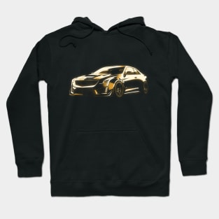 Cadillac CT5-V Blackwing glowing silhouette Hoodie